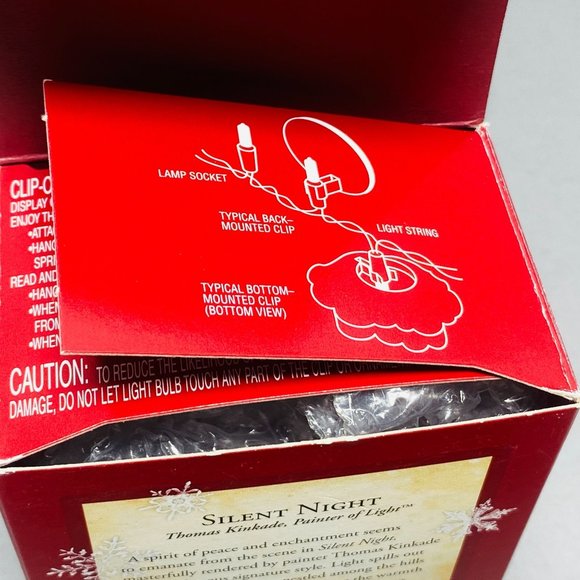 Hallmark 2005 Keepsake Ornament Thomas Kinkade Silent Night Painter of Light - Picture 9 of 13